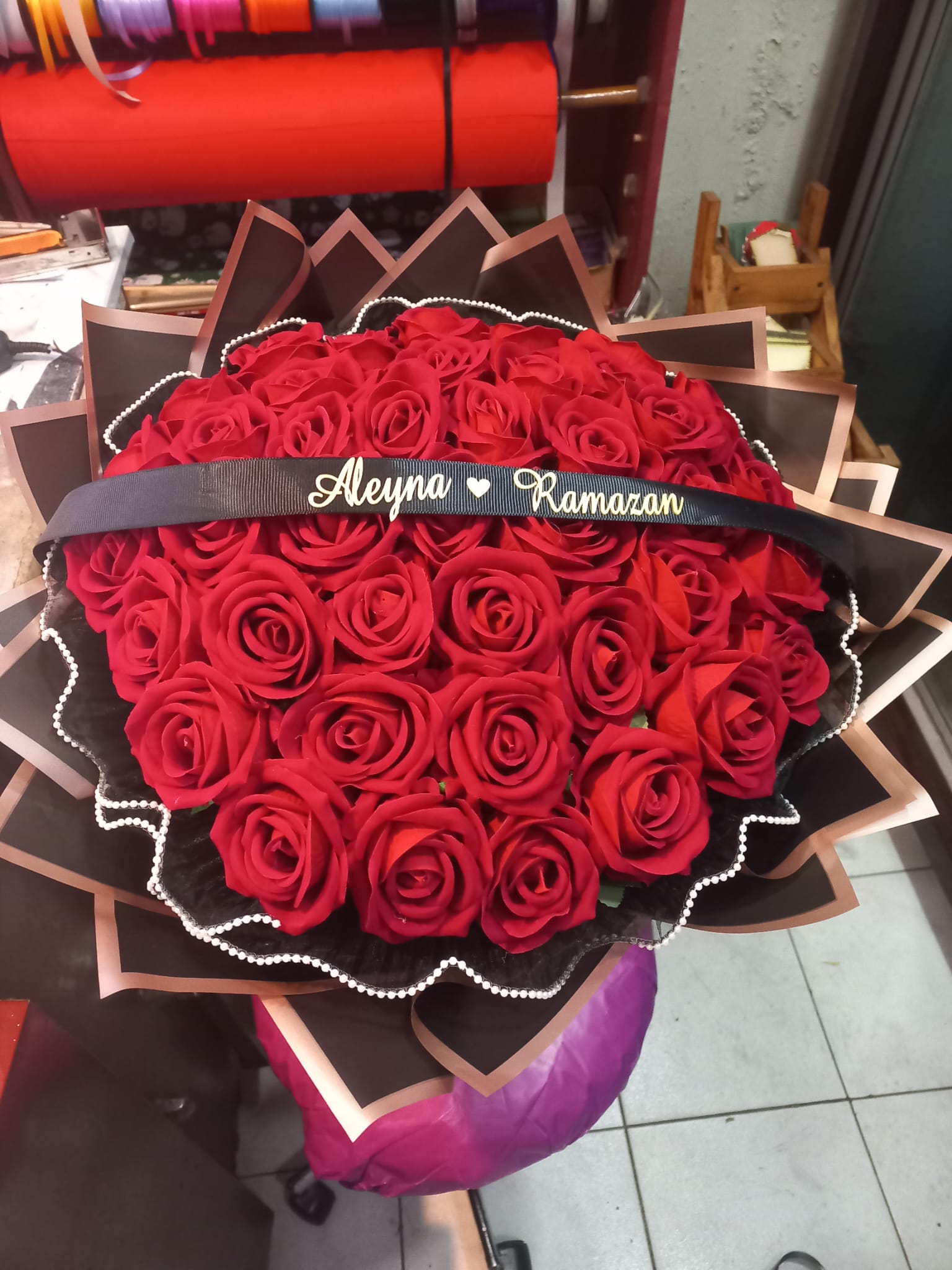 Kırmızı gül buketi